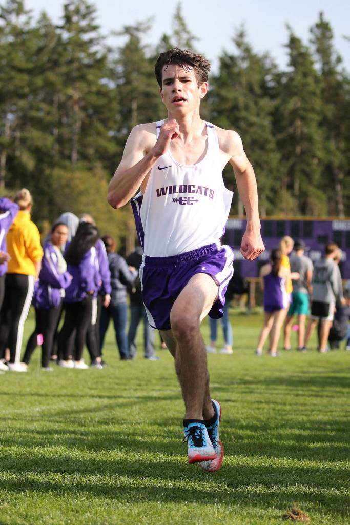 Cooper Billiter, second Wildcat boy to finish. (Photo by John Fisken)