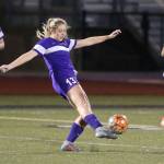 Natalie Plush receives a pass. She registered two assists in the match.(Photo by John Fisken)