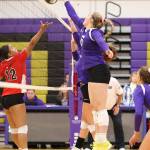 Payton Parks tips for an Oak Harbor point.(Photo by John Fisken)