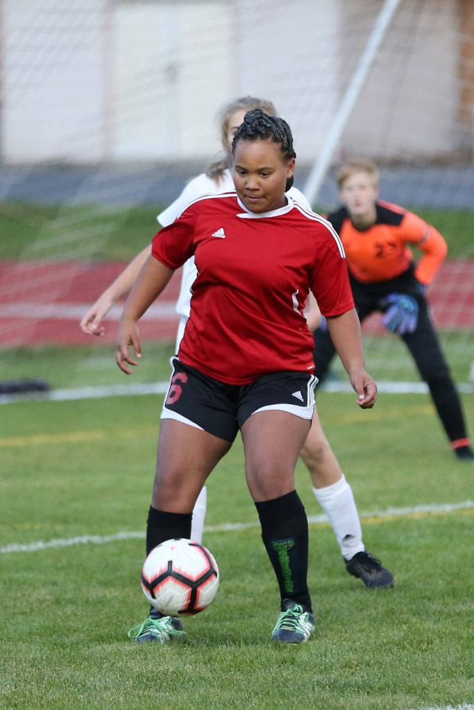 Anna Myles takes possesion.(Photo by John Fisken)