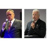 Oak Harbor City Council candidates Tara Hizon, Michael Crawford, Jeffrey Mack and Joseph Busig.