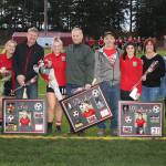 The Coupeville senior soccer players were honored at Wednesdays final league match. (Photo by John Fisken)