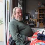 Photo by Laura Guido/Whidbey News-Times                                Mike Spellacy drinks coffee and eats bread Thursday afternoon at Spin Cafe.