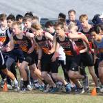 Coupeville boys start race.(Photo by John Fisken)