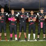 Coupeville seniors: Sean Toomey-Stout, left, Gavin Knoblich, Andrew Martin, Gavin St. Onge, Jonathan Partida, Dawson Houston, Gavin Straub.(Photo by John Fisken)