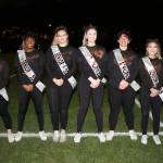 Coupevilles senior cheerleaders: Ashley Battaglia, left, JaTarya Hoskins, Marenna Rebischke-Smith, Ella Bueler, Melia Welling, Mica Shipley.(Photo by John Fisken)