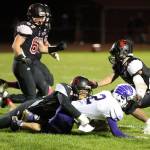 Gavin St. Onge (making tackle).(Photo by John Fisken)