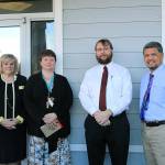 Photo by Laura Guido/Whidbey News-Times                                From left, WhideyHealth Chief Quality Officer Linda Gipson, Sea Mar Clinical Supervisor Sonya Lohr, Sea Mar Medication Assisted Treatment Program Director Charles Watras, and Program Manager Emmanuel Montenegro at the Sea Mar office in Oak Harbor.