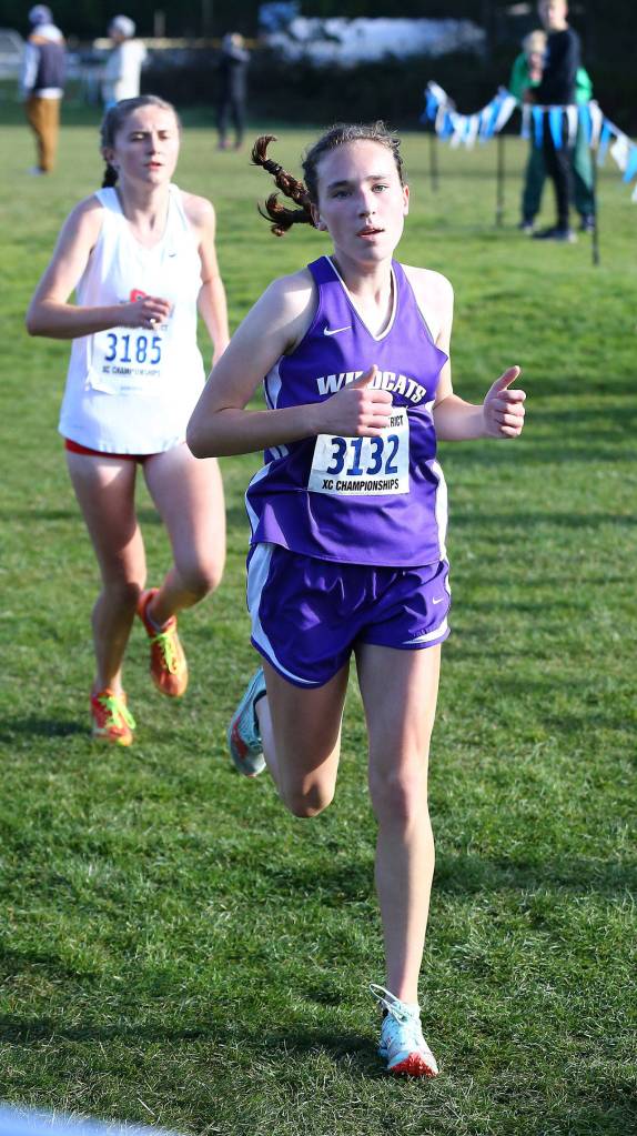 Adrienne Root finished finished 11th in the district meet, earning a berth at state.(Photo by John Fisken)