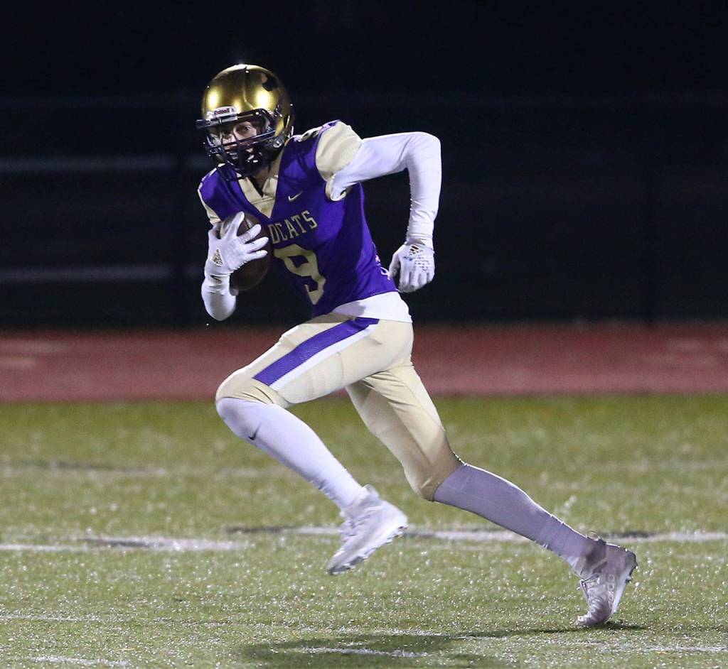 Will Rankin advances the ball after making a catch.(Photo by John Fisken)