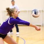 Morgan Pease gets the offense started with a pass.(Photo by John Fisken)