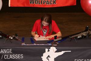 Crossley signs letter of intent, then helps SSS win state title / Shooting