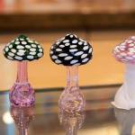 Glass mushroom pipes at Whidbey Island Cannabis Company make great gifts for the right people.
