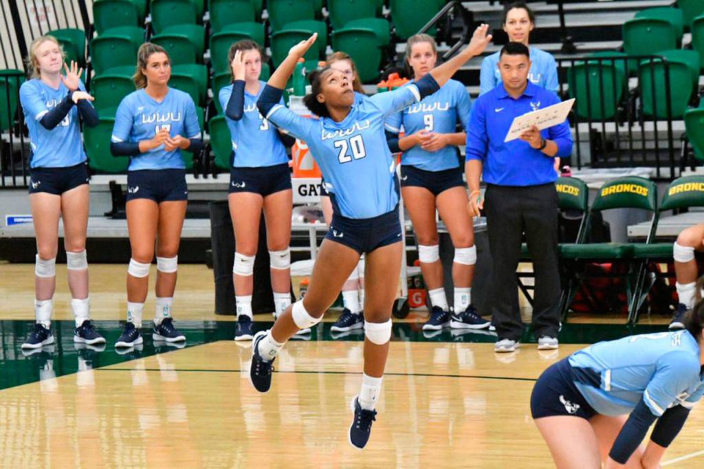 Oak Harbors Janae Payne plays volleyball for Western Washington University. (Photo courtesy of WWU Athletics).