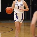 Mikhaela Cortez sets up Oak Harbors offense. (Photo by John Fisken)