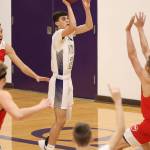 Gage McLeod launches a runner for the Wildcats.(Photo by John Fisken)