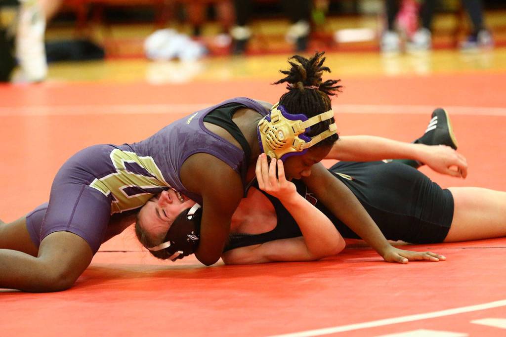 Oak Harbors Christina Frank, top.(Photo by John Fisken)