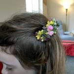 Photo provided                                Lola Monforte, Carries daughter, displays a botanical barrette in her hair.