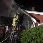 Blaze damages exterior of Freeland home