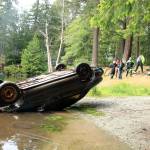 Submerged car pulled from Whidbey lake