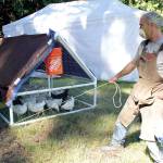 New farmer seeking fruit for his flock