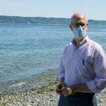 Photo by Kira Erickson/Whidbey News Group                                Representative Rick Larsen toured the Possession Sound Preserve, a new nature preserve in development near Clinton, on Tuesday.