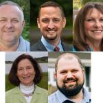 Top: Scott McMullen, Greg Gilday, Suzanne Woodard.                                Bottom: Angie Homola, Ivan Lewis.