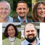 Top: Scott McMullen, Greg Gilday, Suzanne Woodard.                                Bottom: Angie Homola, Ivan Lewis.