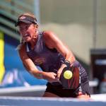 South Whidbey High School graduate Lindsey Newman, who teamed with Jessie Irvine, took second in doubles in The Showcase, a professional pickleball tournament Aug. 13-16. (Photo courtesy of Team Selkirk)