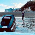 South Whidbey High School graduate Mary F. Bakeman swam from Hat Island to Whidbey Island on Aug. 29 as a way to stay busy during the COVID-19 pandemic. Photo provided.