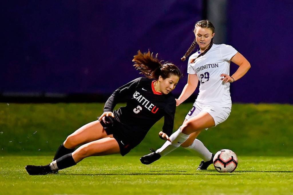 Mary Johnston, right. (Photo courtesy of UW Athletics)