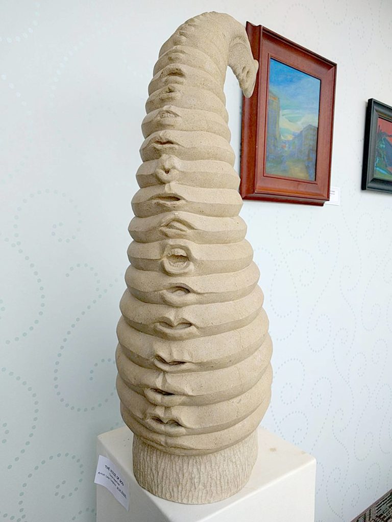 Photo provided
The Voice of God, by sculptor Lane Tompkins, has been missing from its place in an outdoor sculpture garden in Freeland since Oct. 14. Tompkins is hopeful someone might recognize the sculpture.