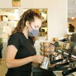 Photo by Kira Erickson/Whidbey News Group
Annalise Litchard, a barista at Rock Island Coffee, prepares a latte for a customer. The Oak Harbor coffee shop is closing on Halloween. Staff will be relocating to Sunshine Drip in Coupeville, Rock Islands sister store.
