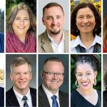 Top (L-R): Ron Muzzall, Helen Price Johnson, Greg Gilday, Angie Homola, Kim Wyman. Bottom (L-R): Bill Bruch, Dave Paul, Mark James, April Berg, Gael Tarleton.