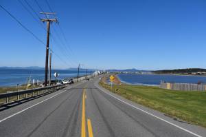 The route of the Whidbey 1/2 will take runners down West Beach Road where they will be greeted by views of the Pacific Ocean and snow-capped mountains on Sunday, April 25. (Photo by Emily Gilbert/Whidbey News-Times)