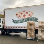 Pies waiting to be loaded on a truck for delivery to Seattle. (Photo provided)