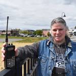 Photo by Emily Gilbert/Whidbey News-Times
Kathy Hawn has had a police scanner for most of her life. Shes gained a following on Facebook for posting what she hears called over the radio.
