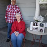 Carol and Mickey Felix will celebrate their 70th wedding anniversary on July 15. They have lived in Oak Harbor since 1965. (Photo by Emily Gilbert/Whidbey News-Times)