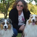 Photo by Emily Gilbert/Whidbey News-Times 
Tracy Dietz with her two Australian shepherds, Sirius, left, and Zoran.