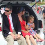 Oak Harbor mayor Robert Severns rides in the parade. (Photo by Karina Andrew/Whidbey News-Times)