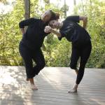 Photo by Kira Erickson/South Whidbey Record
Juliana Brielle, left, and Kelsey Lampe dance together in a routine during a rehearsal practice.