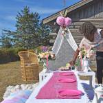 Photo by Emily Gilbert/Whidbey News-Times
Cadesha Pacquette sets up a pop-up picnic spread similar to one she created for a young girls birthday party. Pacquette said her new venture has been popular with military families celebrating a spouses return from deployment, anniversaries or just to have fun outdoors.