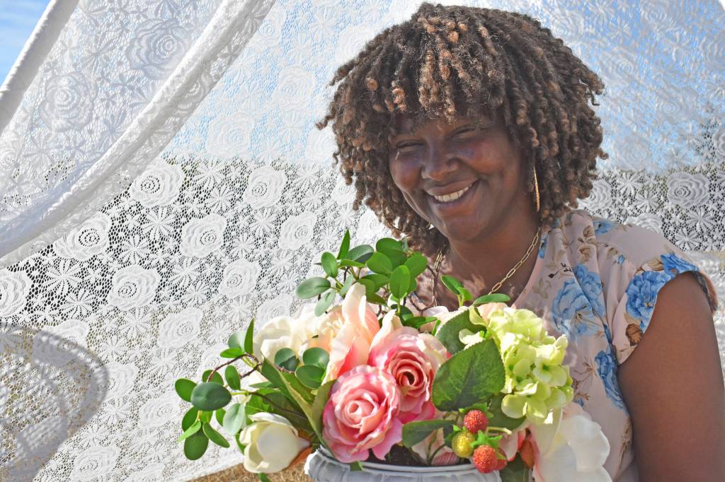 Photo by Emily Gilbert/Whidbey News-Times
Cadesha Pacquette took a missed birthday party and turned it into a new business. She now offers pop-up picnics wherever the client wishes to go on Whidbey Island.