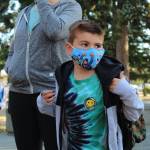 Ezra Tercero gets ready to start a new school year. (Photo by Karina Andrew/Whidbey News-Times)