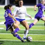 Photo by John Fisken
The Oak Harbor varsity girls soccer team shut out Sedro-Woolley High School at a home game Sept. 16, winning 5-0. Oak Harbor Athletic Director Jerrod Fleury is hopeful more referees will sign on to officiate games this year.