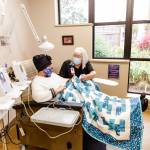 Photo provided
Dawn Sellgren, RN, cares for a patient at WhidbeyHealth Cancer Care.