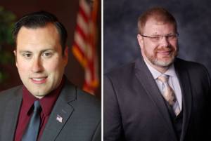 Bryan Stucky, left, and Earl "Andy" Plumlee.