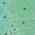 A proposed redistricting map by April Sims would combine Whidbey and Camano islands with the San Juan Islands in Legislative District 10. The proposal is one of four released by the state Redistricting Commission.