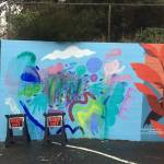 Photo provided
The original mural was smeared by rain late Thursday night.