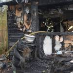 Photo provided
Firefighters from the Oak Harbor Fire Department and NAS Whidbey responded to a structure fire on Regatta Drive Tuesday morning.